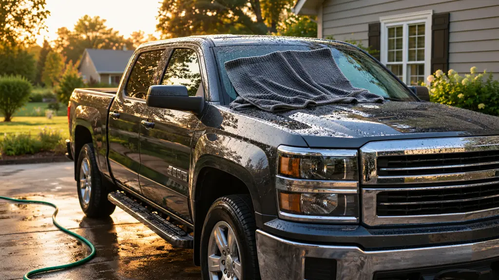 How to Dry a Truck Without Water Spots
